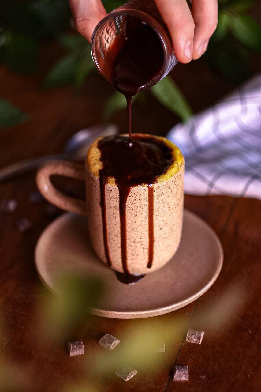 Bolo de Cenoura de Caneca | Vegano e Sem Glúten