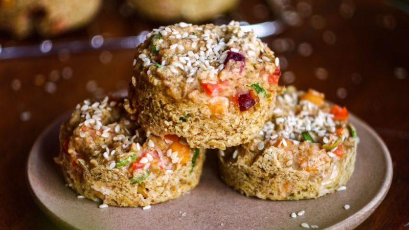 Muffins de Legumes Veganos e Sem Glúten