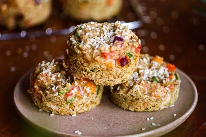 Muffins de Legumes Veganos e Sem Glúten