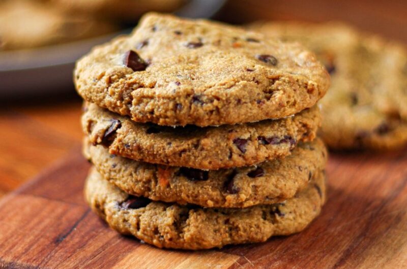 Receita de Cookies Veganos de Cenoura com Gotas de Chocolate