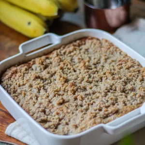 Cuca de Banana – Vegana, Sem Glúten e Fofinha