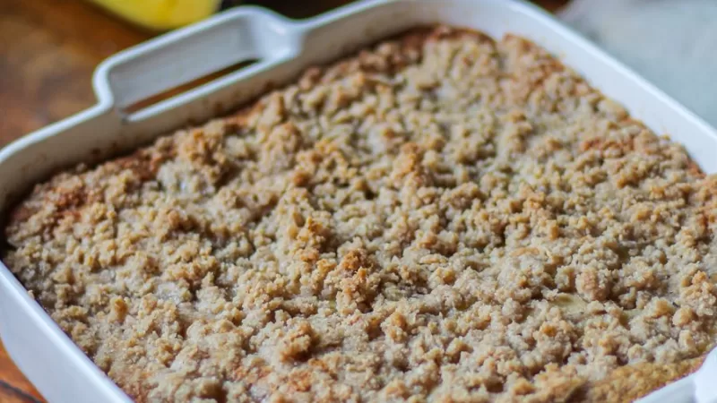 Cuca de Banana – Vegana, Sem Glúten e Fofinha