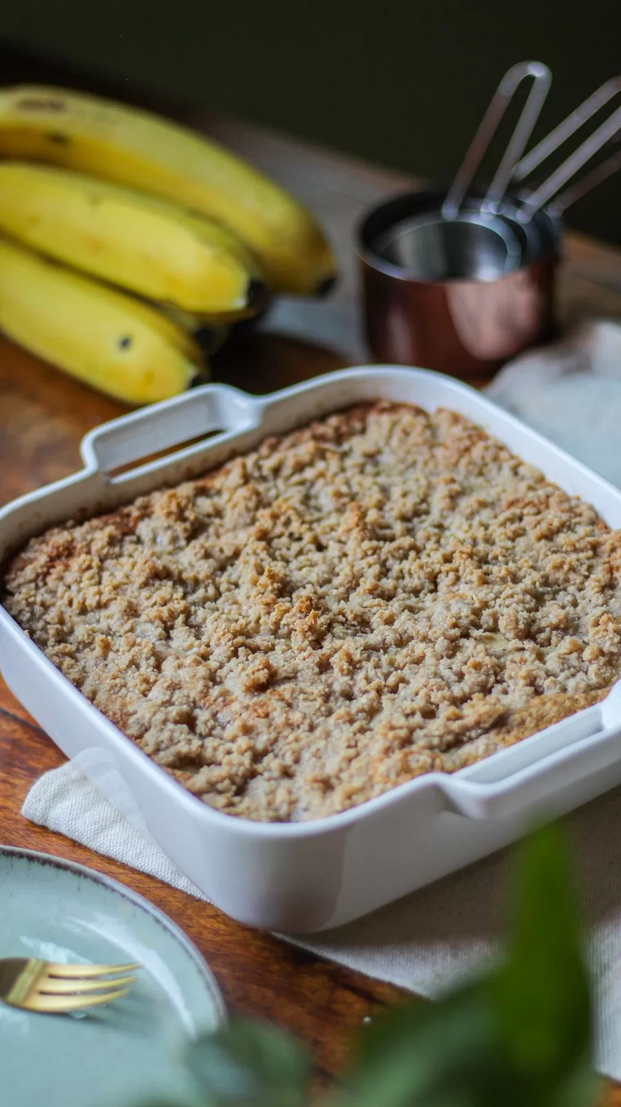Cuca de Banana – Vegana, Sem Glúten e Fofinha